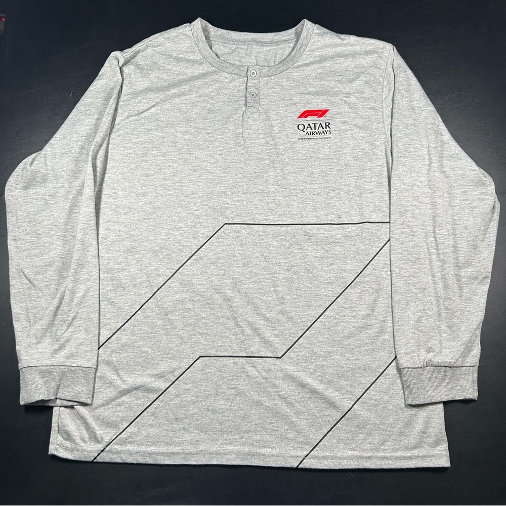Formula 1 Qatar Airways Shirt Mens Medium Long Sleeve Racing F1 Motorsport Tee